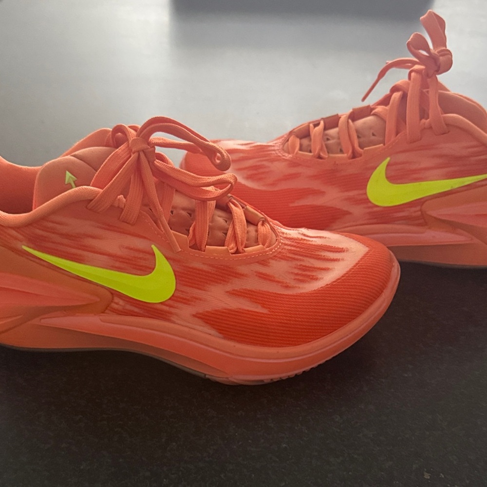 Nike Bright Orange and Lime Green Sneakers